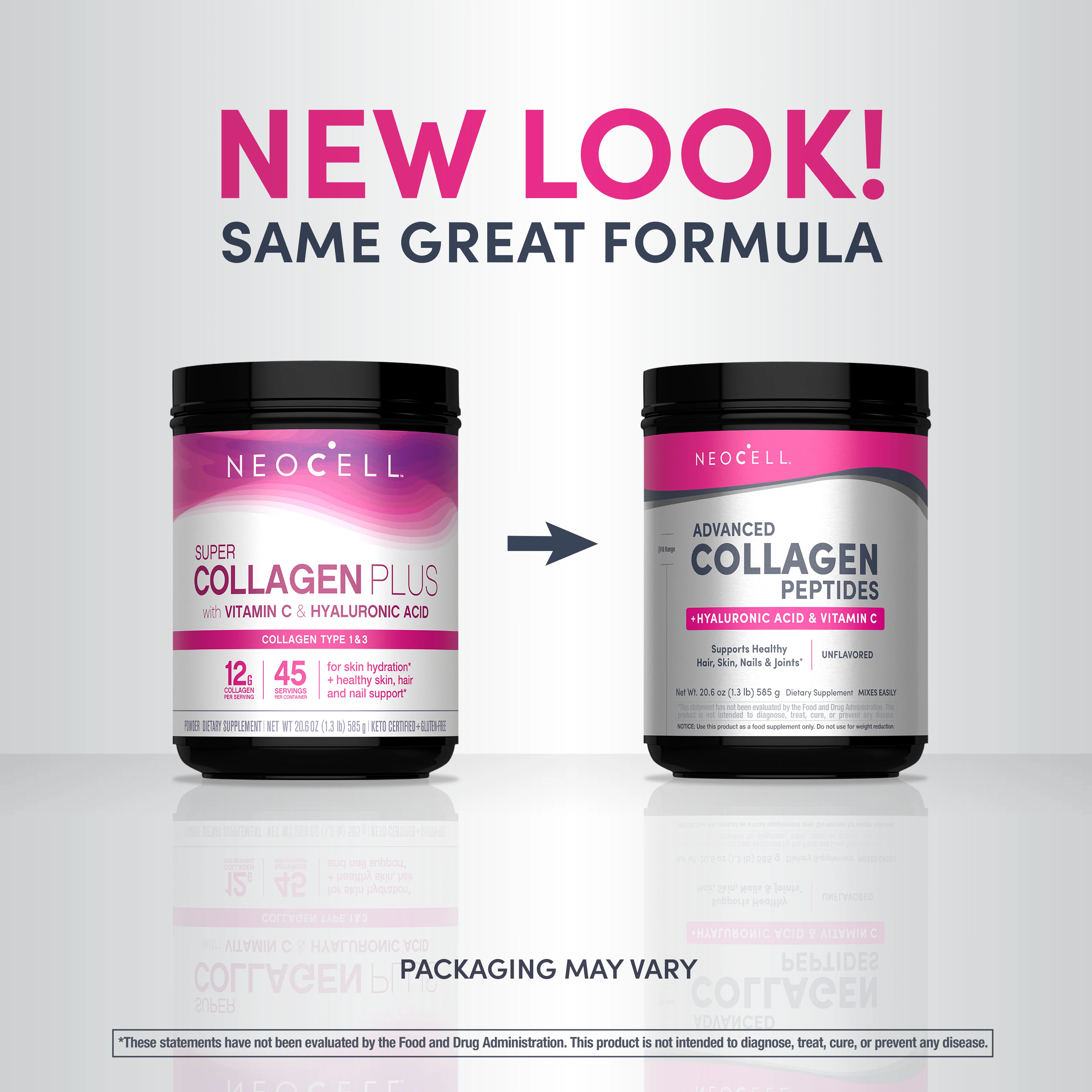 Advanced Collagen Peptides + Hyaluronic Acid + C, 20.6 oz (585 g) Powder - Image 3