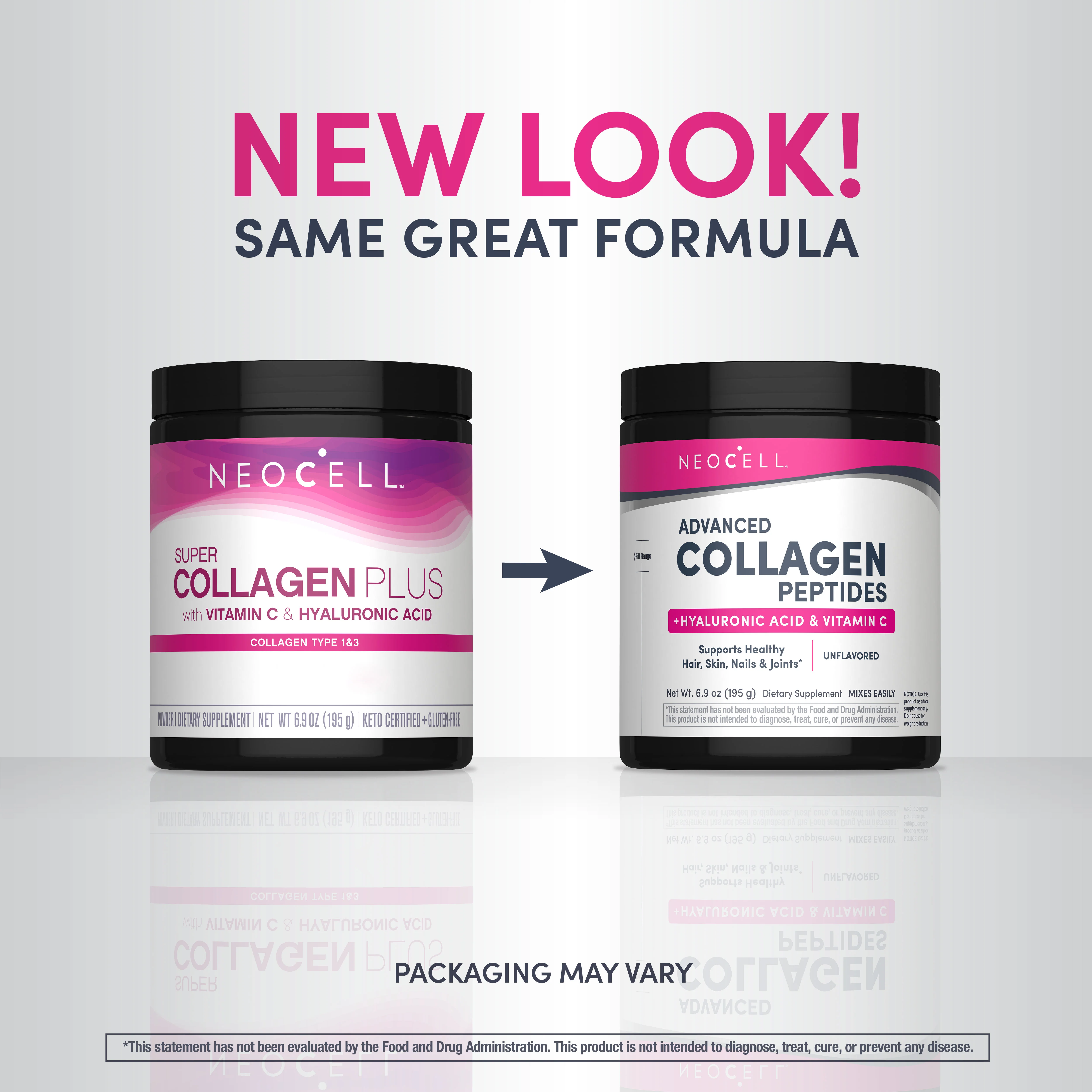 Advanced Collagen Peptides + Hyaluronic Acid + C, 6.9 oz (195 g) Powder - Image 3