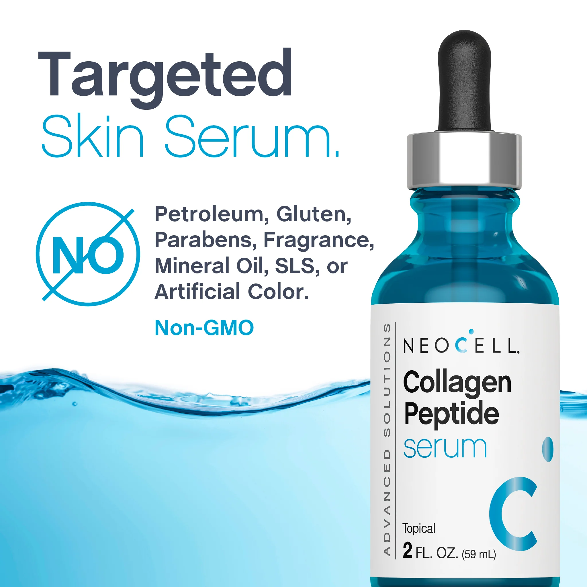 Collagen Peptide Serum, 2 fl oz (59 mL) Dropper Bottle - Image 3