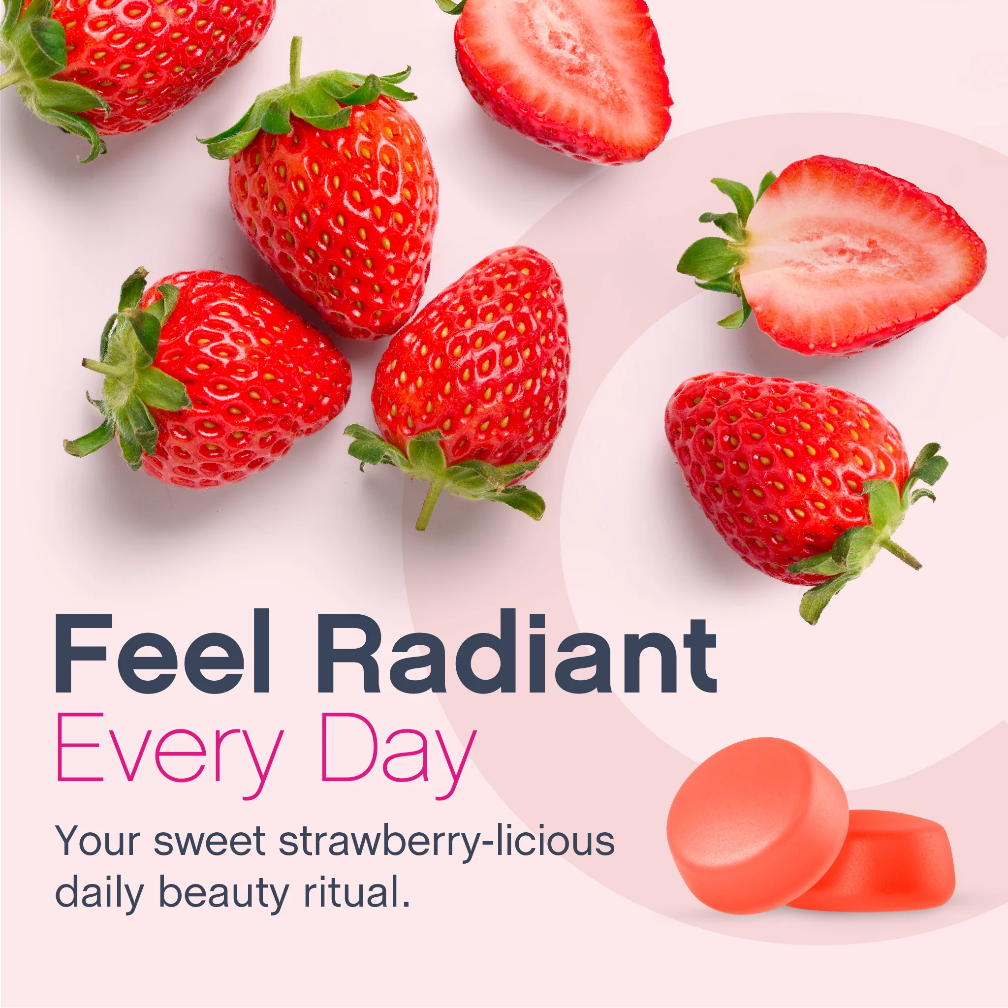Hair, Skin & Nails + Multi Collagen Bio-Peptides Gummies Strawberry-licious Beauty Flavor, 120 Tasty Gummies - Image 6