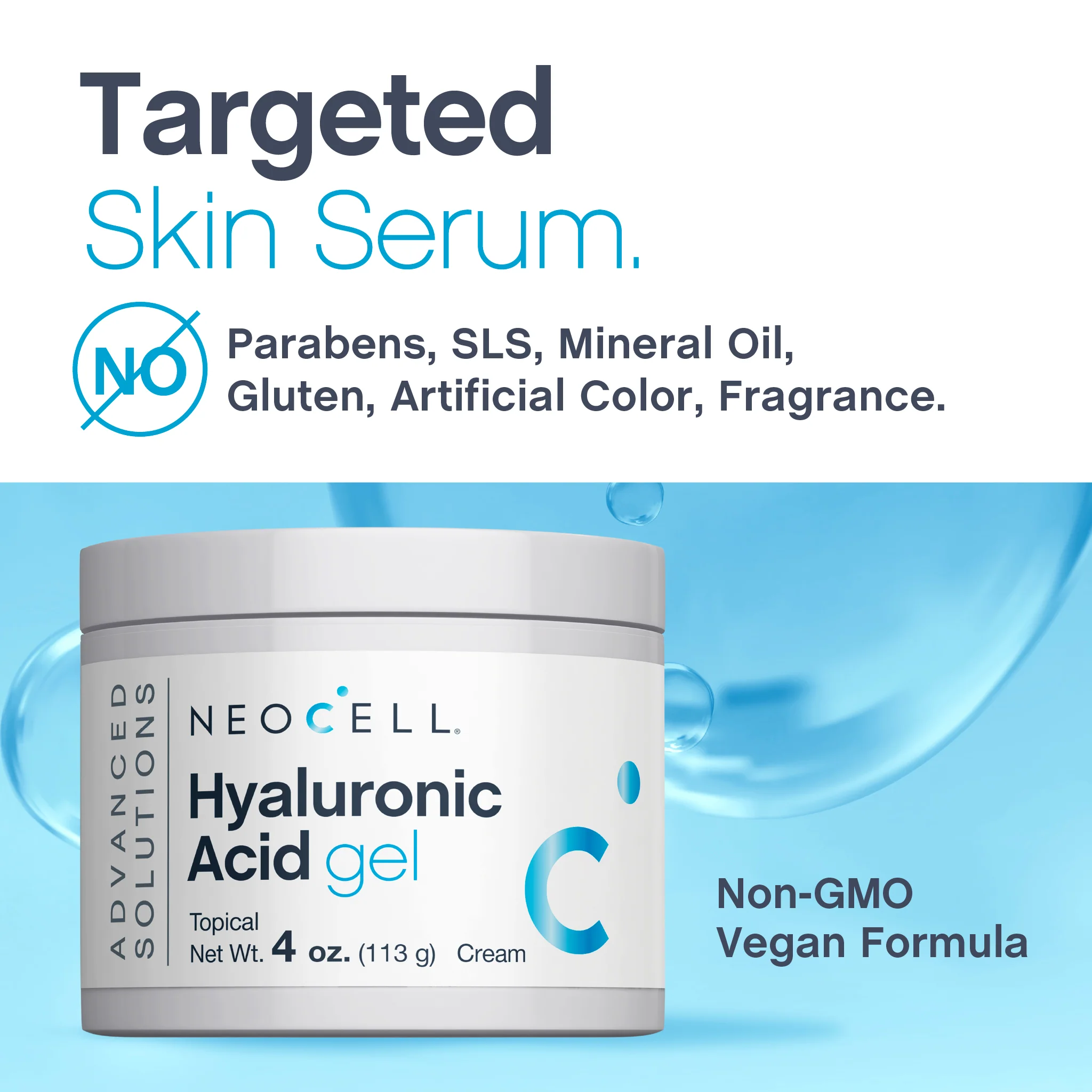 Hyaluronic Acid Gel Cream, 4 oz (113 g) Jar - Image 4