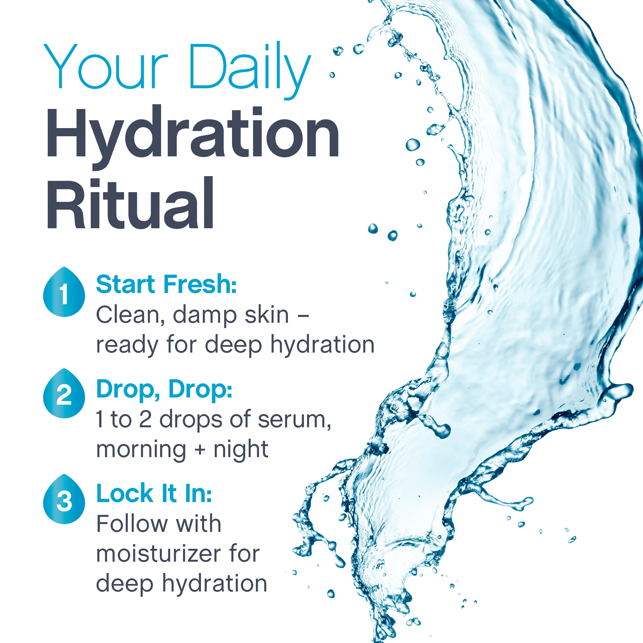 Hyaluronic Acid Hydration Serum, 2 fl oz (59 mL) Dropper Bottle - Image 3