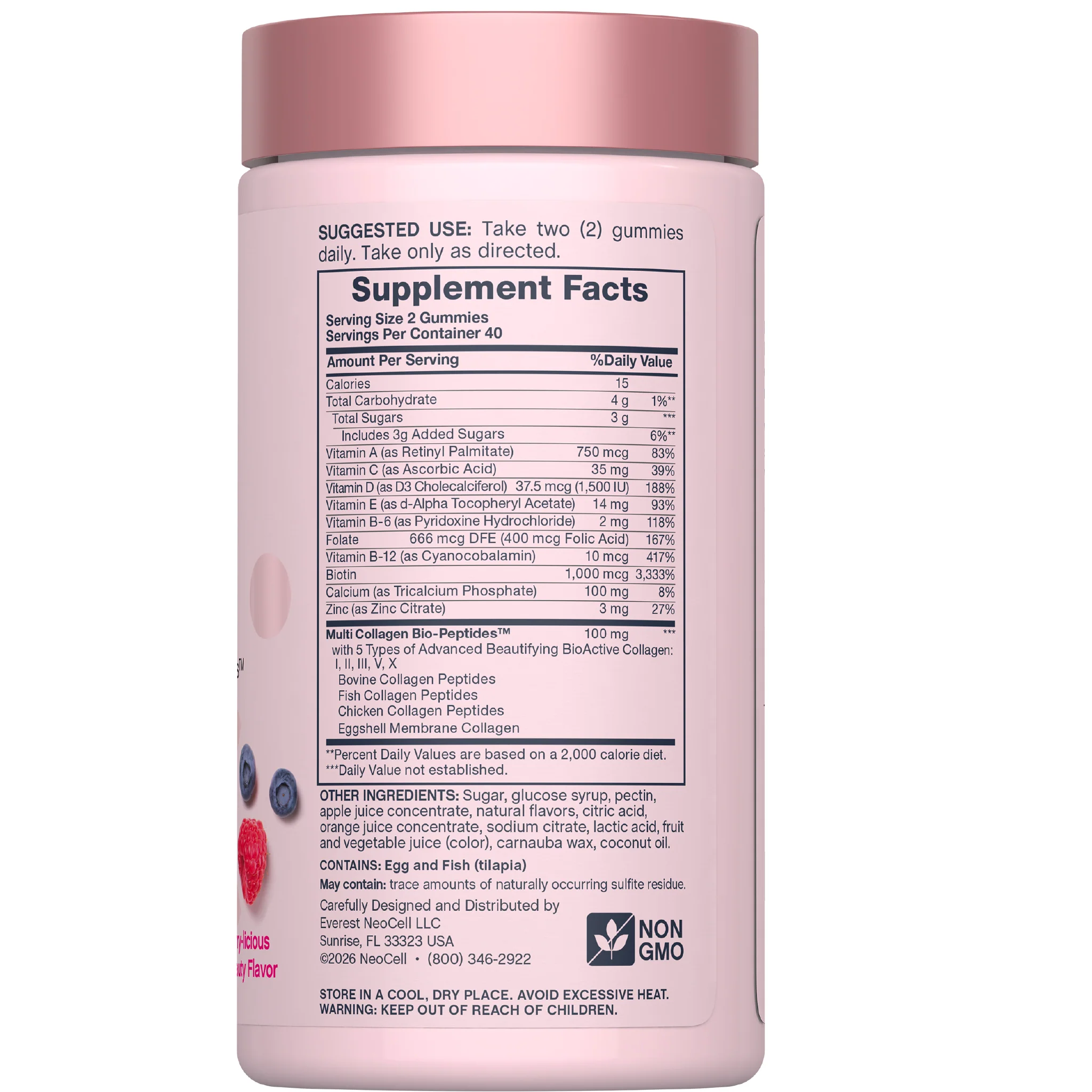 Women's Multi Gummies Advanced Berry-licious Beauty Flavor, 80 Tasty Gummies - Image 7